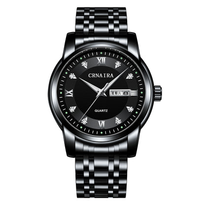 Orologio impermeabile al quarzo acciaio