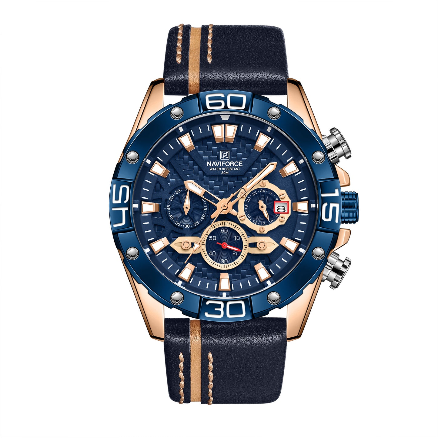 Orologio uomo luminoso con lancette