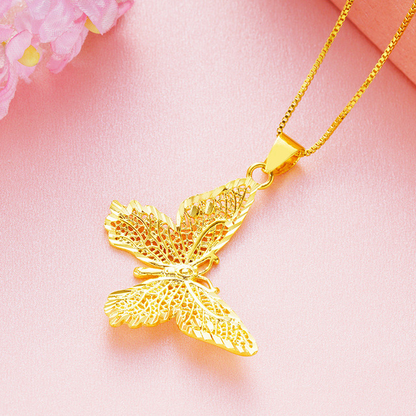 Collana farfalla argento a catena e ciondolo