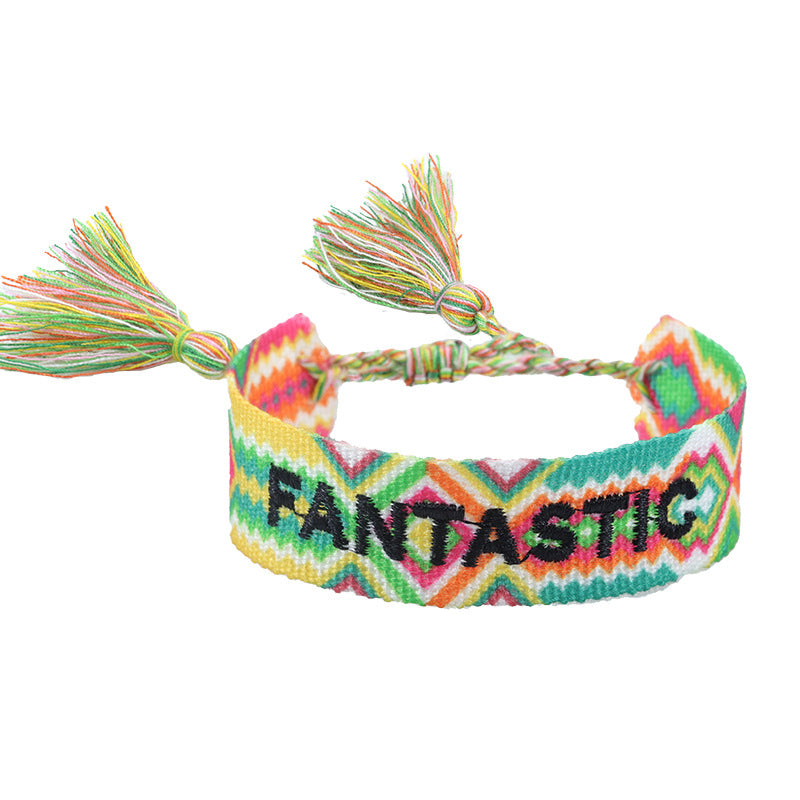 Bracciale coppia con ricamo