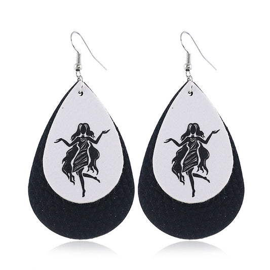 Orecchini zodiaco in pelle