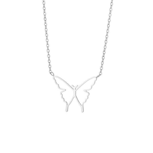 Collana Farfalla in acciaio