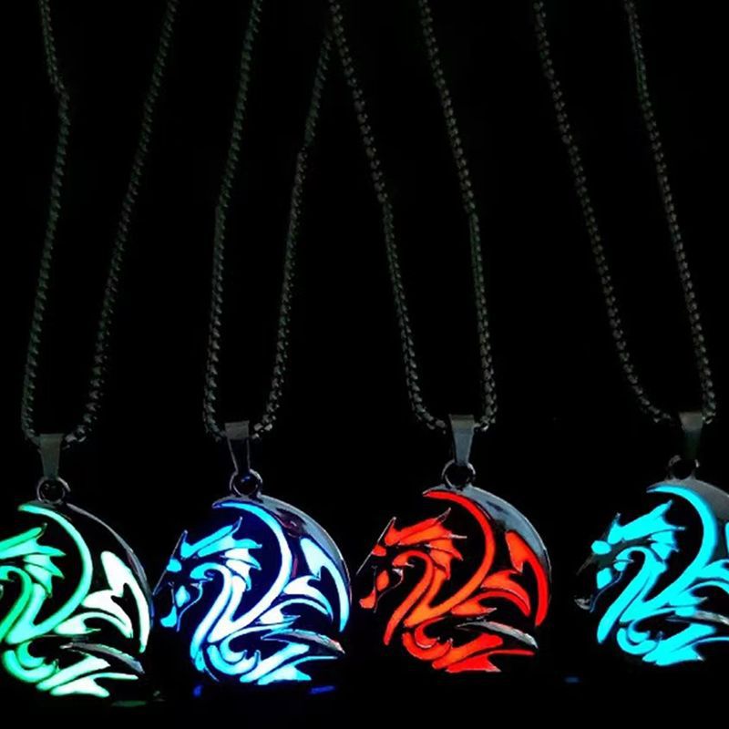 Collana drago luminescente retro