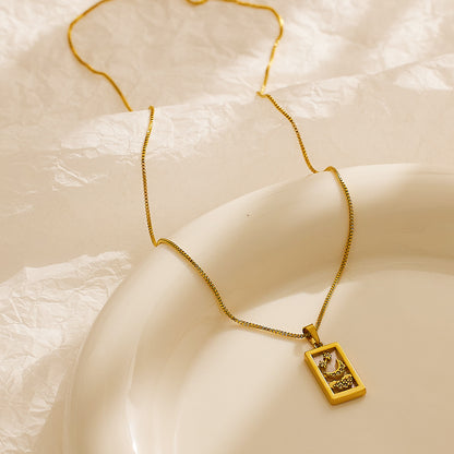 Collana Cuore e Luna Retrò