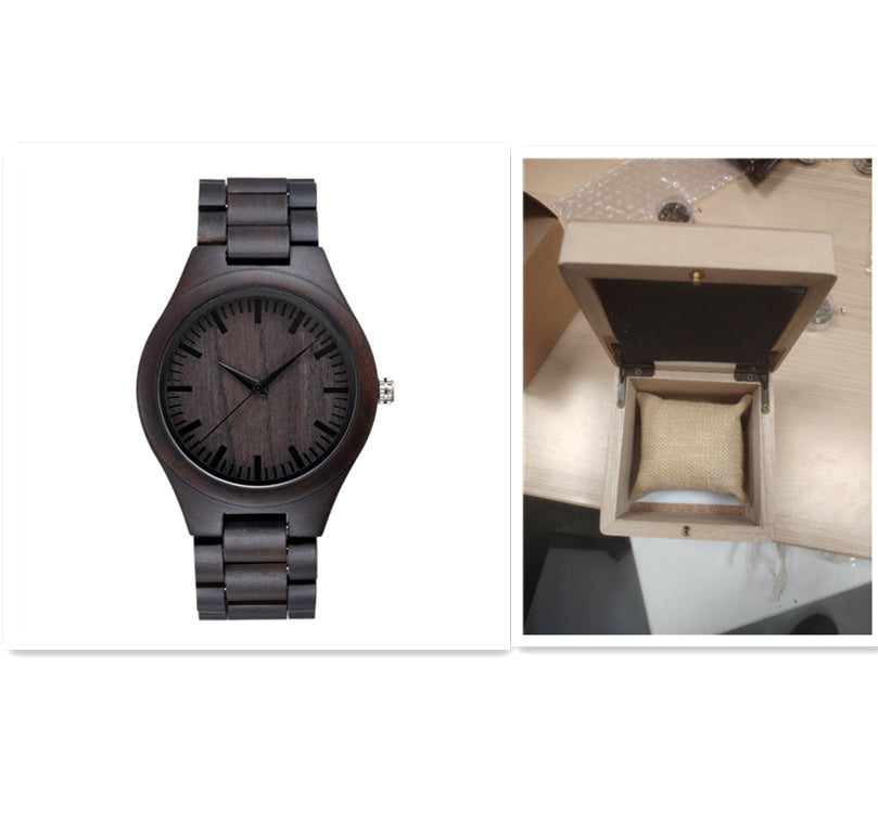 Orologio legno quadrante grande