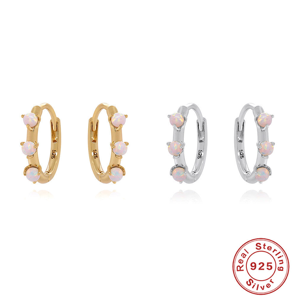 Orecchini opale in argento sterling