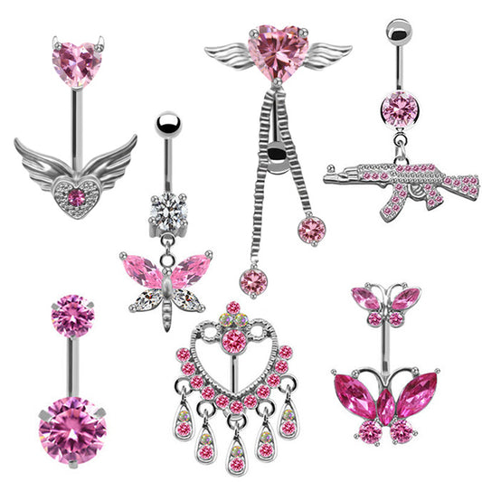 Piercing ombelico Libellula