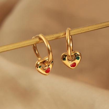 Charm cuore smaltato