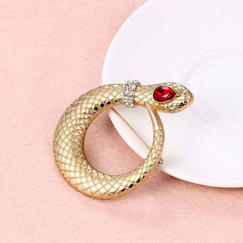 Spilla serpente dorato