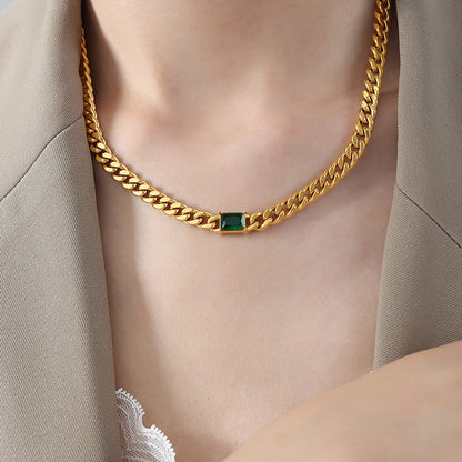 Collana retrò con zirconi