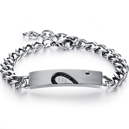 Bracciale coppia titanio
