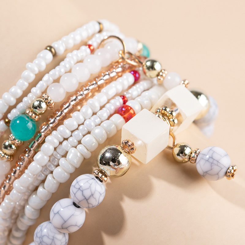Bracciali boho con perline