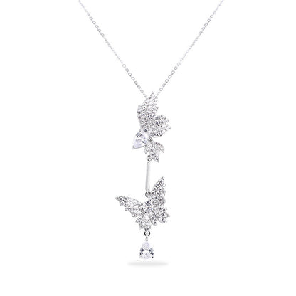 Set collana orecchini farfalla
