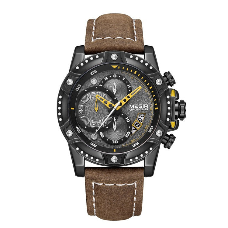Orologio casual in pelle