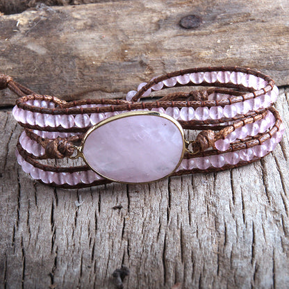 Bracciale Intrecciato Pietra Naturale