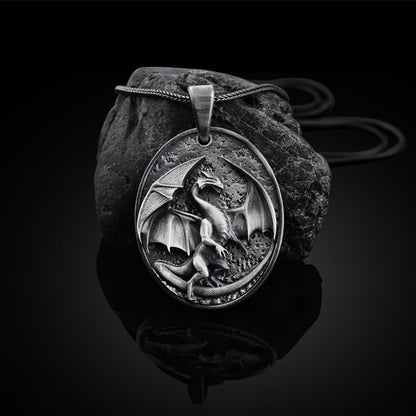 Collana drago da uomo