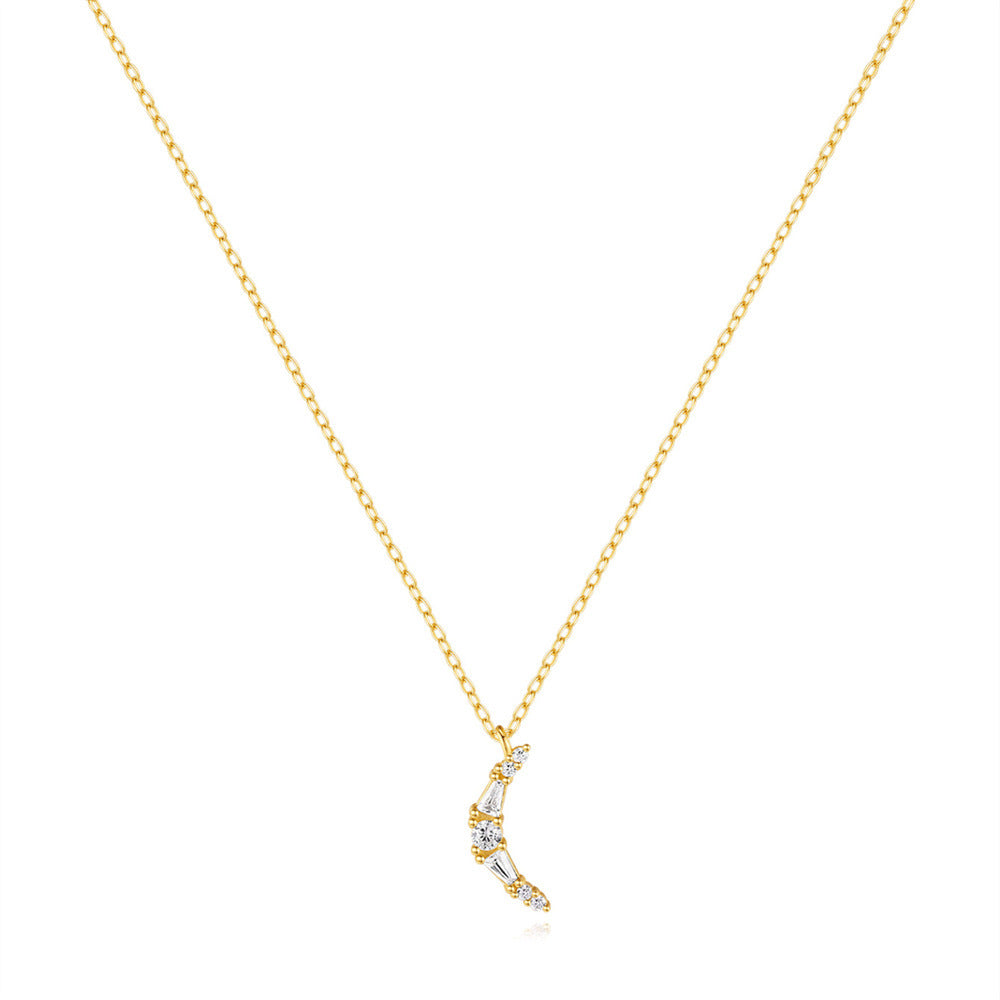 Collana luna zirconi