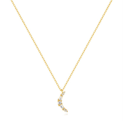 Collana luna zirconi