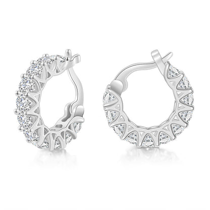 Orecchini a clip zirconia