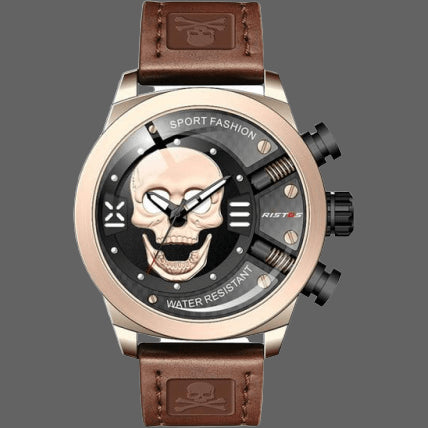 Orologio teschio rotondo