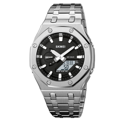 Orologio doppio quadrante quarzo multifunzionale da lavoro
