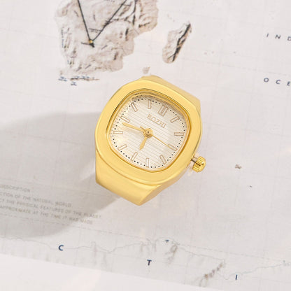 Anello orologio quadrato