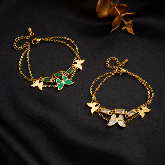 Bracciale farfalla doppio strato europeo