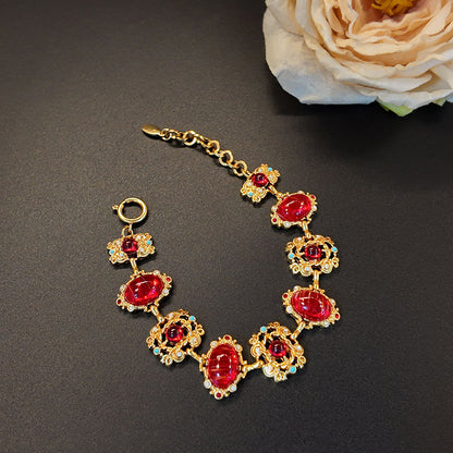 Set collana bracciale orecchini cristallo