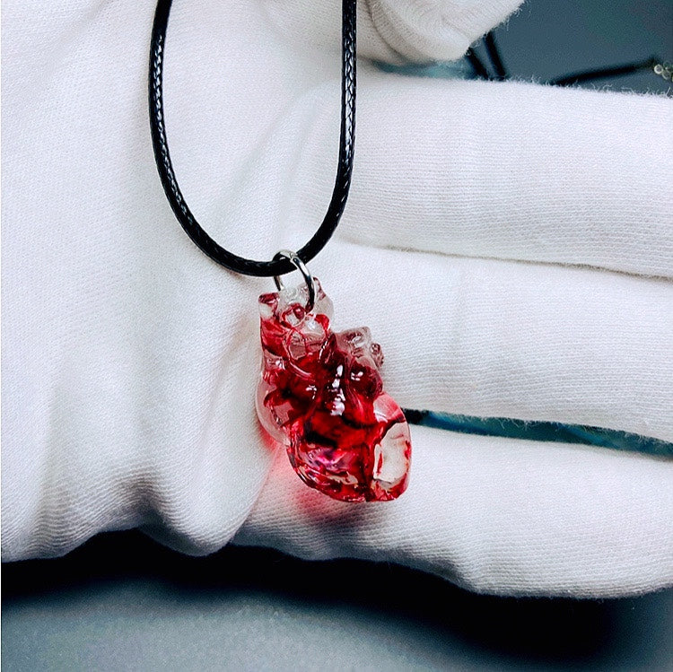 Collana pendente cuore artistico