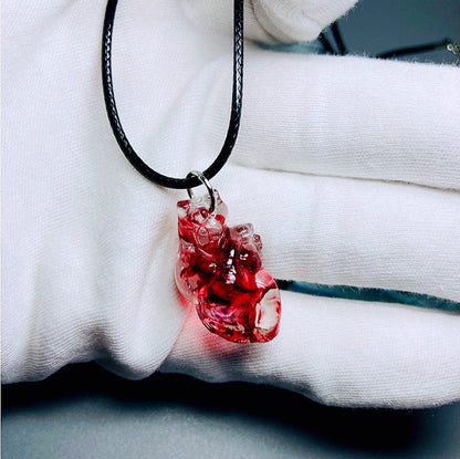 Collana pendente cuore artistico