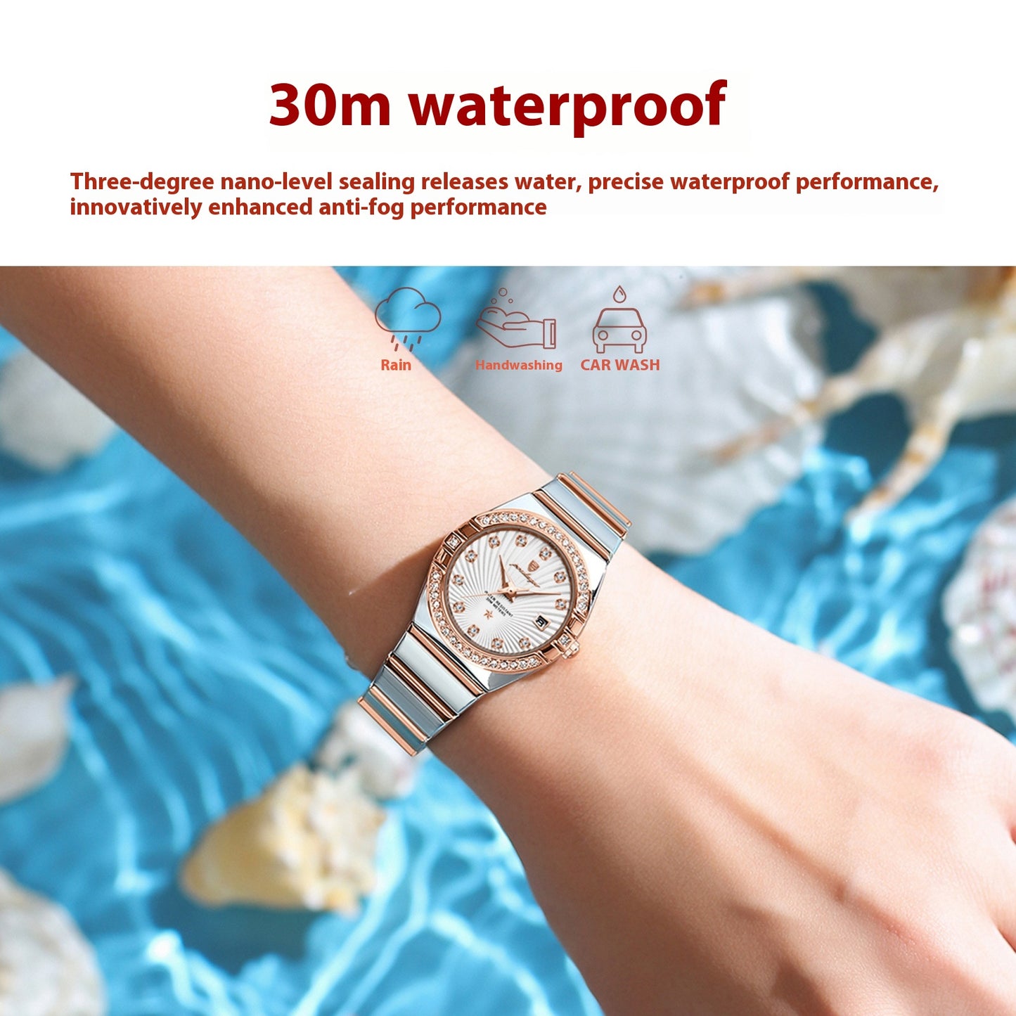 Orologio donna impermeabile Luminoso Ultra-sottile