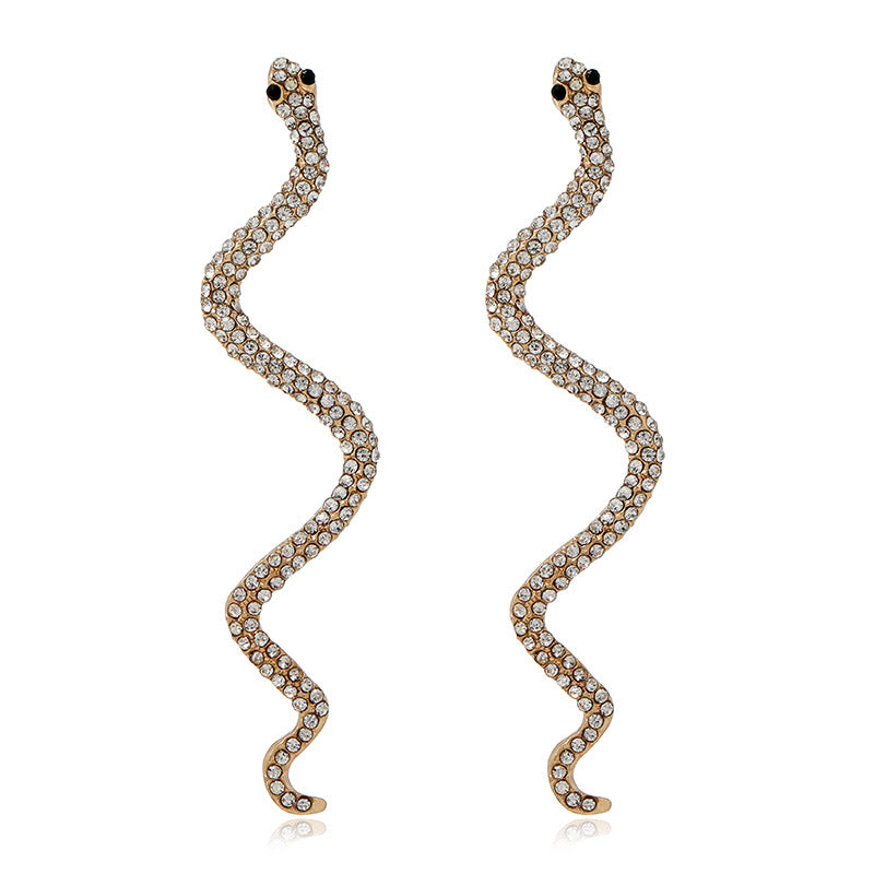 Orecchini serpente in diamanti