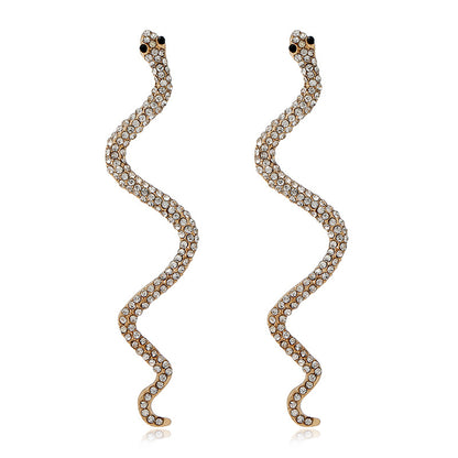 Orecchini serpente in diamanti