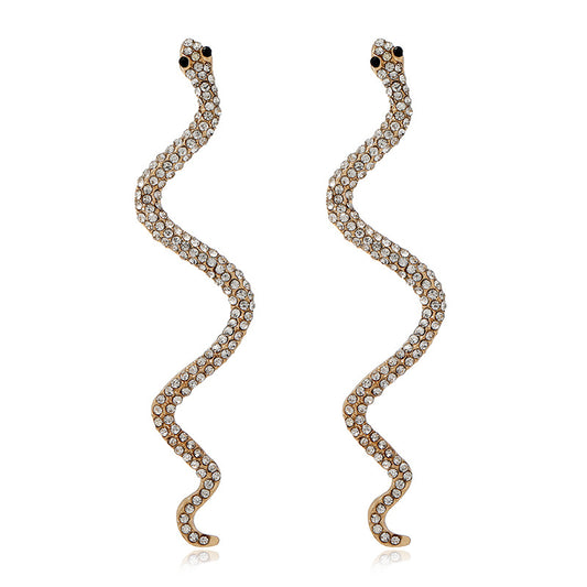 Orecchini serpente in diamanti