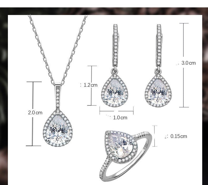 Set 3 pezzi argento 925