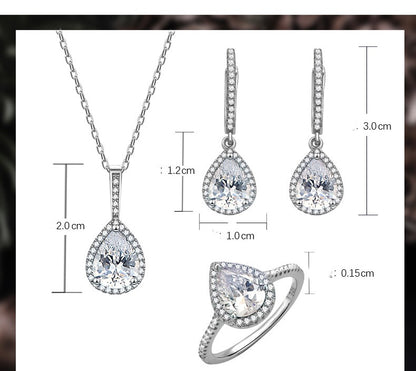 Set 3 pezzi argento 925