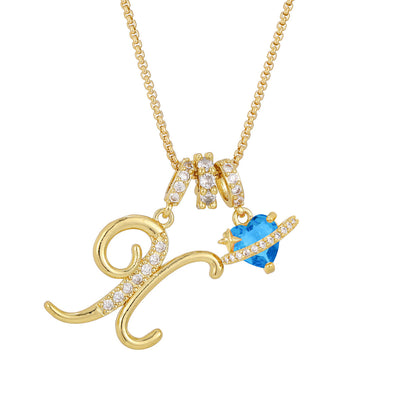 Collana lettere alfabeto da bambina