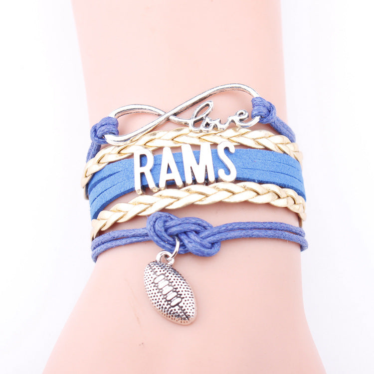 Bracciale multi-strato in pelle
