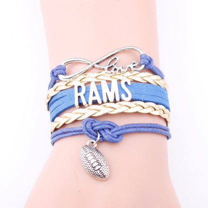 Bracciale multi-strato in pelle