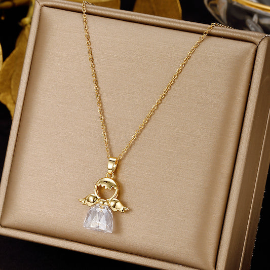 Collana Ali d'Angelo Cristallo