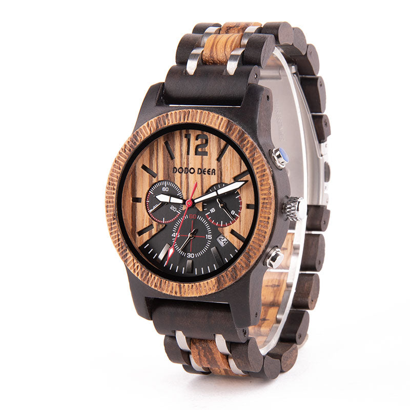 Orologio uomo legno casual