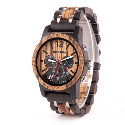 Orologio uomo legno casual