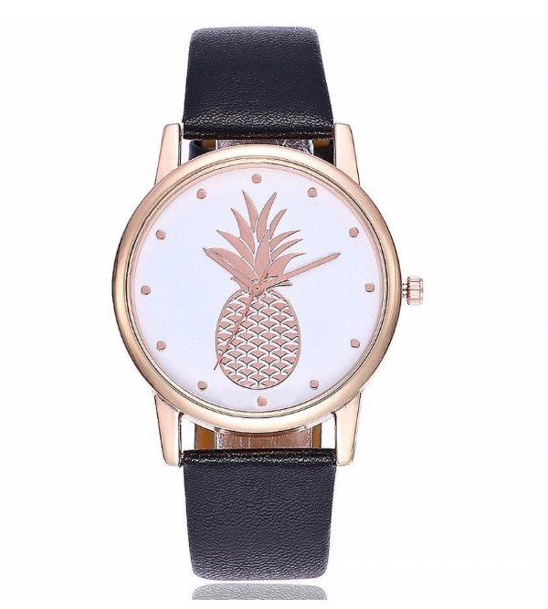Orologio con cinturino ananas