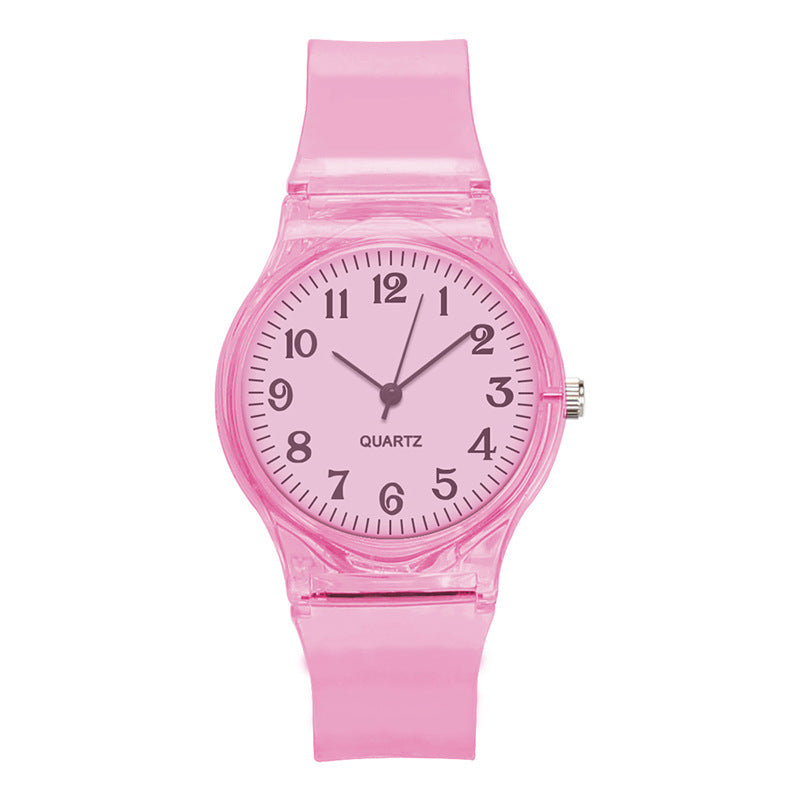 Orologio cinturino trasparente