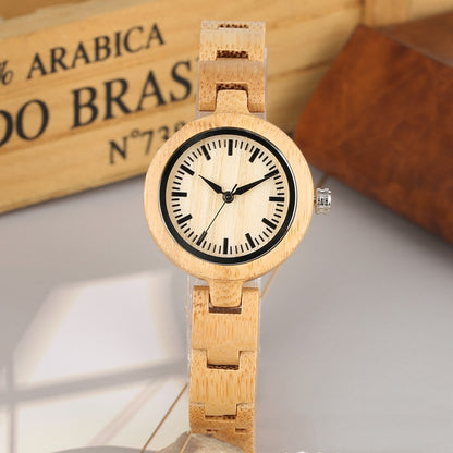 Orologio bambù e legno