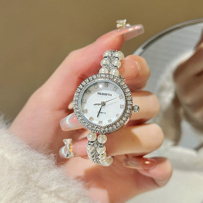 Orologio bracciale donna perle vintage