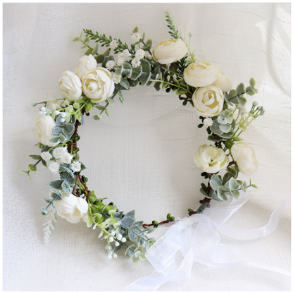 Corona floreale da sposa