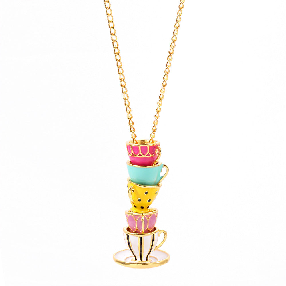 Collana tazza smaltata