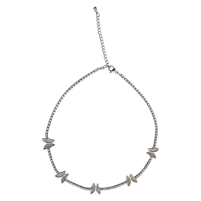 Collana farfalla zirconi micro con diamanti