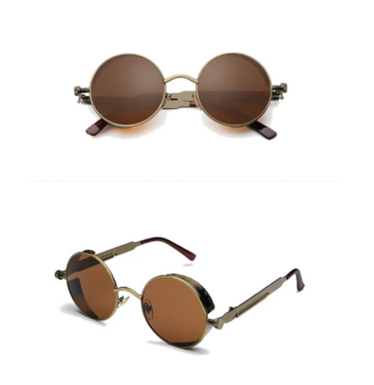 Occhiali steampunk lenti rotonde